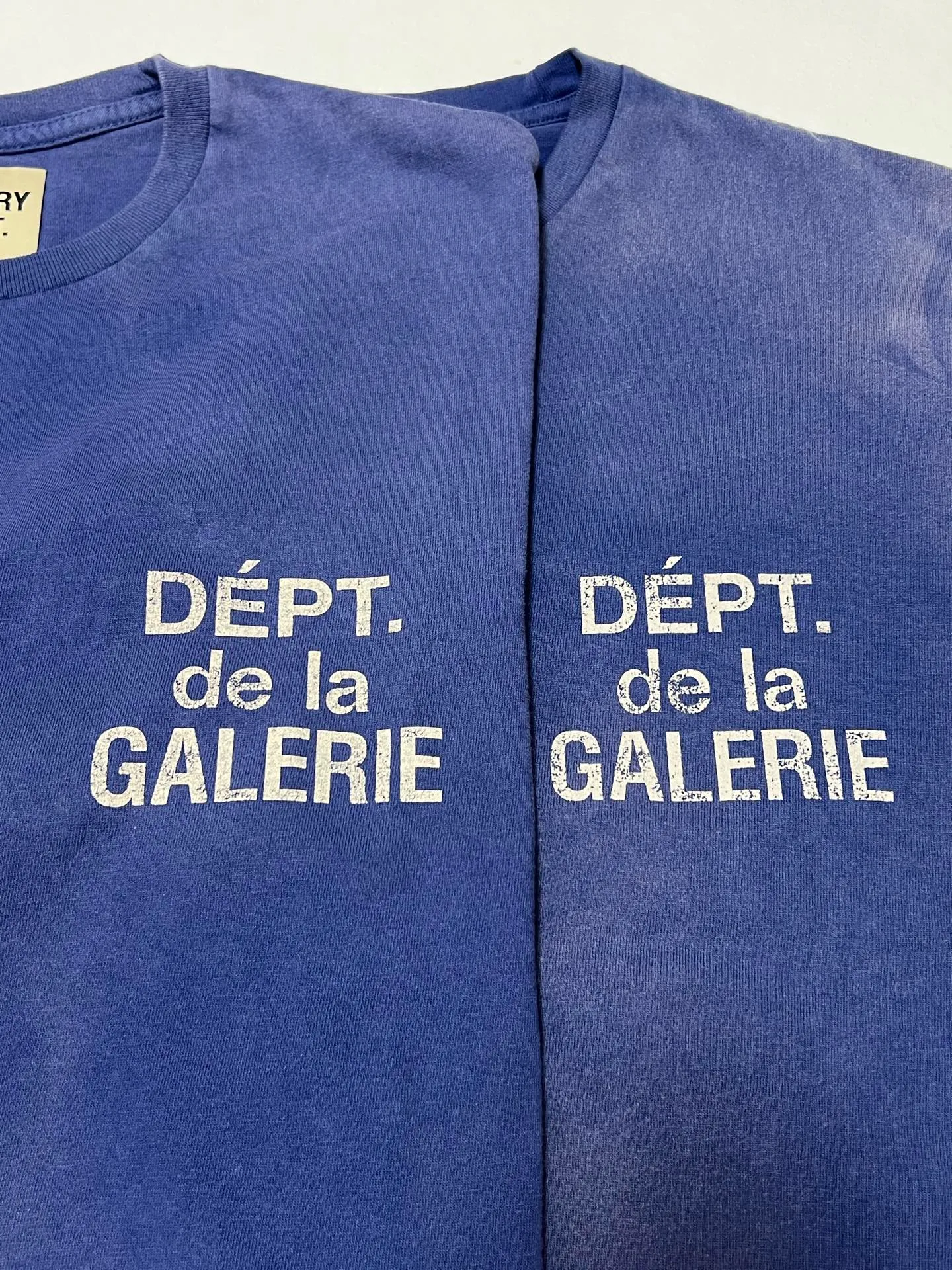 GALLERY FRENCH L/S TEE/NAVY French ripple washed long-sleeved TEE faded blue S-XL cylindrical fabric Assute garment dyeing heavy-wash water-coated fading treatment simulates natural sun fading effect printed distressing treatment top-notch craftsmanship completely matched accessories